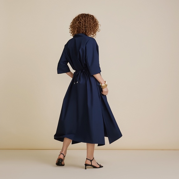 The Everywhere Everyday Shirt Dress - Midnight L (12-16) - Picture 7 of 7